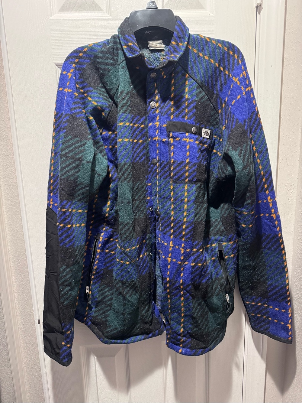 The North Face Blue & Green Plaid Lightweight Shirt Jacket